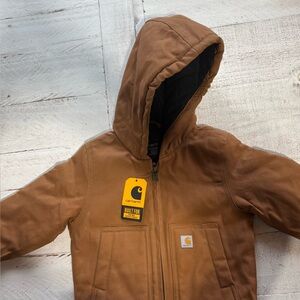NWT Carhartt Tan Hooded Jacket